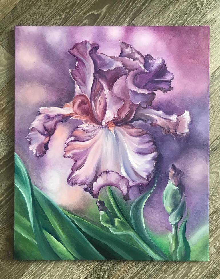 Original Realism Floral Painting by Tetiana Ryabets