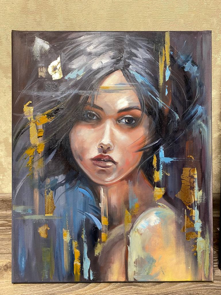 Original Portraiture Women Painting by Tetiana Ryabets