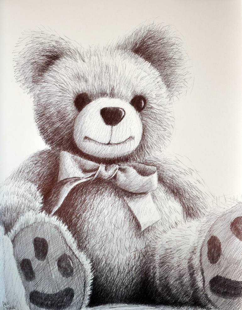bear, cuddly bear, teddy bear, children toys, kids toys, gifts, Drawing, Un...