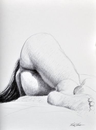 Original Figurative Nude Drawings by Rick Hansen