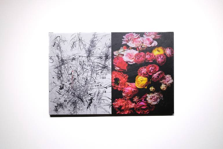 Original Abstract Mixed Media by Yasuo Kiyonaga