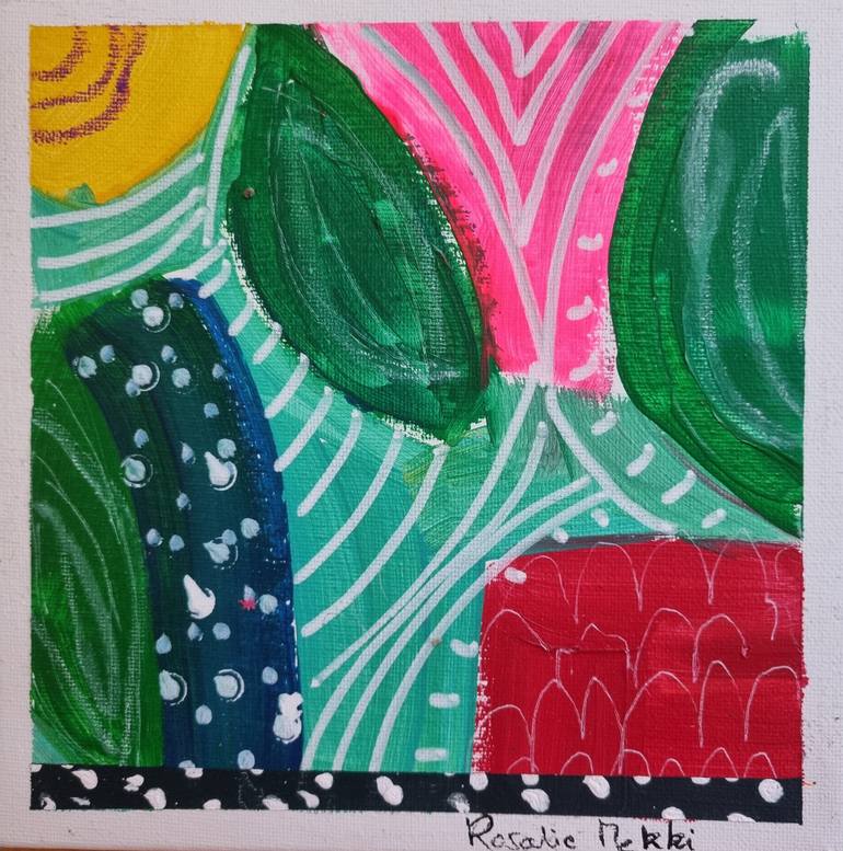 Original Contemporary Abstract Painting by Rosalie Mekki