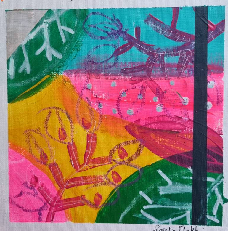 Original Contemporary Abstract Painting by Rosalie Mekki