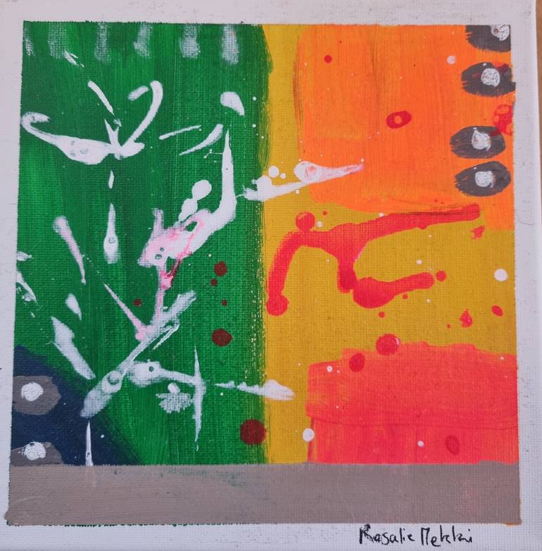 Original Contemporary Abstract Painting by Rosalie Mekki
