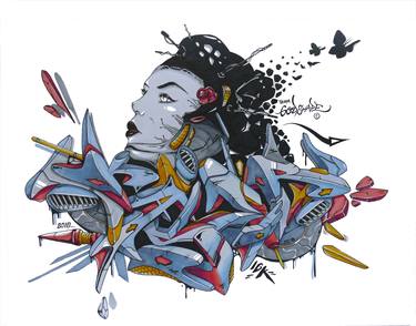 Print of Street Art Graffiti Drawings by Danny Spangenberg