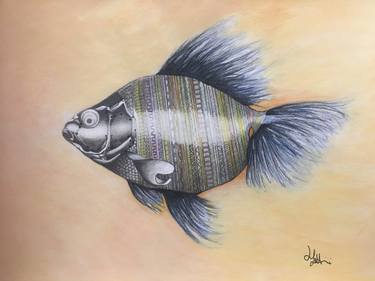 Original Conceptual Fish Paintings by Lucia Lettini
