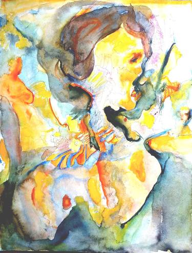 Print of Abstract Women Paintings by ozlem koroglu