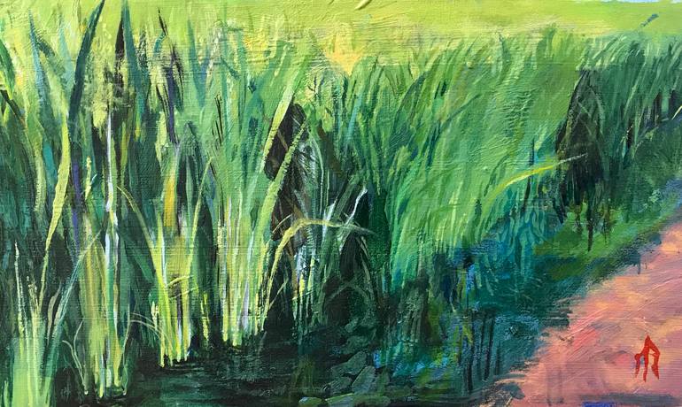 Original Expressionism Landscape Painting by Miran Rin