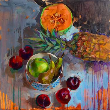 Print of Expressionism Still Life Paintings by Elena Morozova