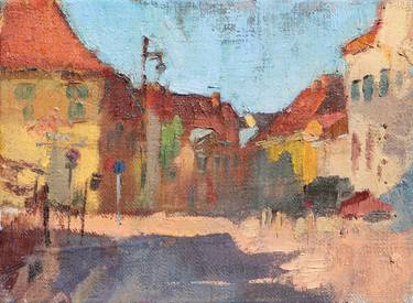 Original Impressionism Cities Paintings by Elena Morozova