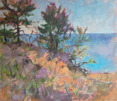 Print of Impressionism Seascape Paintings by Elena Morozova