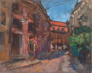 Original Impressionism Cities Paintings by Elena Morozova