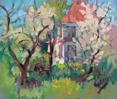 Original Garden Paintings by Elena Morozova