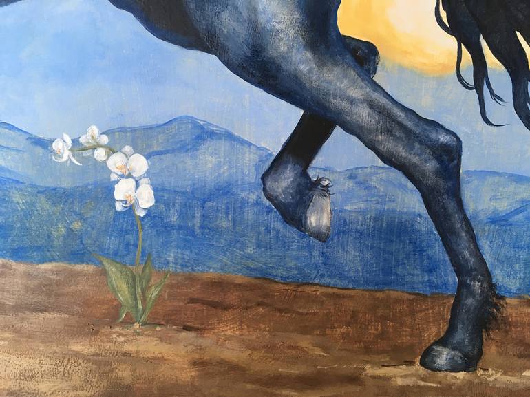 Original Horse Painting by Rebecca Reyes