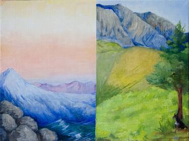 Print of Fine Art Landscape Paintings by Rebecca Reyes