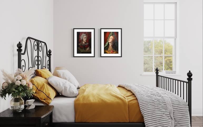 Original Figurative People Painting by C.P. Weyant