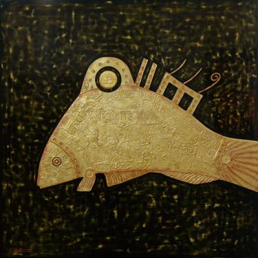 Original Abstract Expressionism Abstract Painting by Chien Trinh