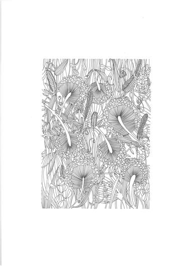Print of Figurative Botanic Drawings by Yuliia Dunaieva