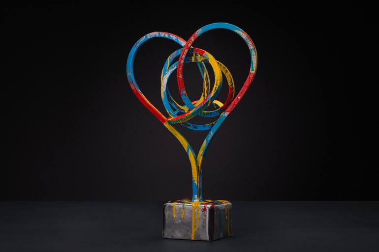 Original Abstract Love Sculpture by Volodymyr Beletskyi