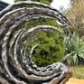Abstract metal sculpture