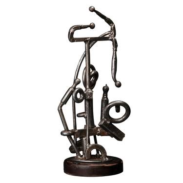 Abstract metal sculpture COMMUNICATION thumb