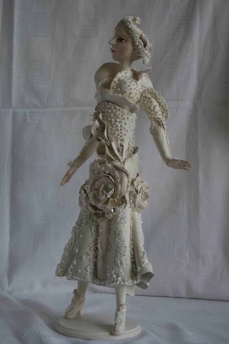Original Art Deco Fashion Sculpture by Tamara Ucolov