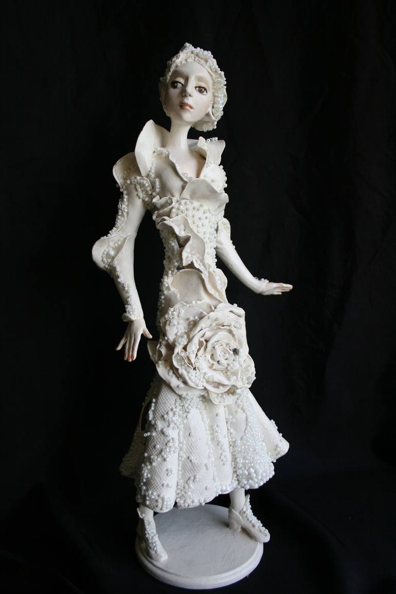 Original Art Deco Fashion Sculpture by Tamara Ucolov