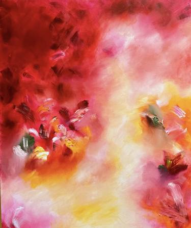Original Abstract Expressionism Floral Paintings by BARBARA CAPUTO