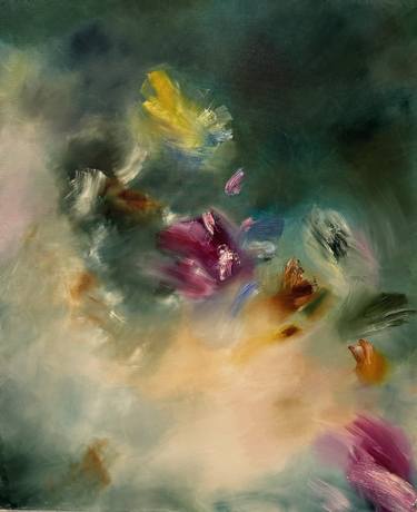 Original Abstract Floral Paintings by BARBARA CAPUTO