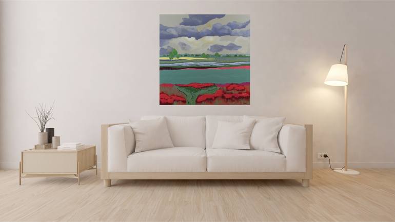 Original Abstract Landscape Painting by Sophia Heeres