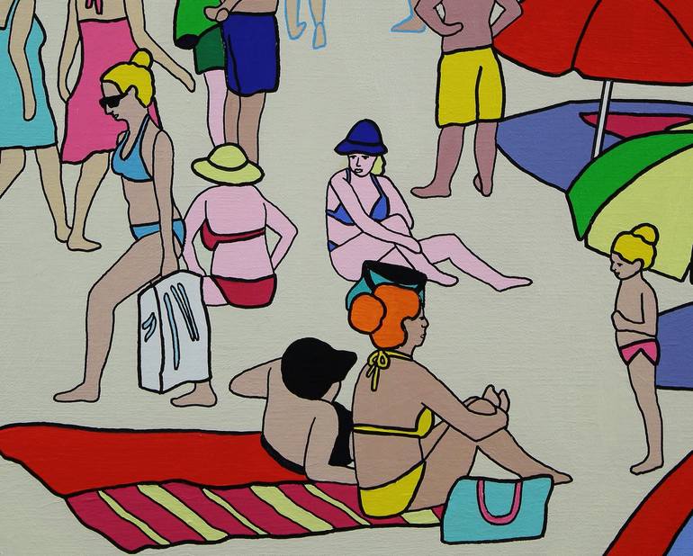 Original Beach Painting by Sophia Heeres