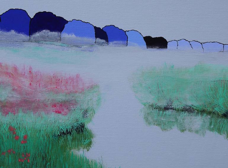 Original Abstract Landscape Painting by Sophia Heeres