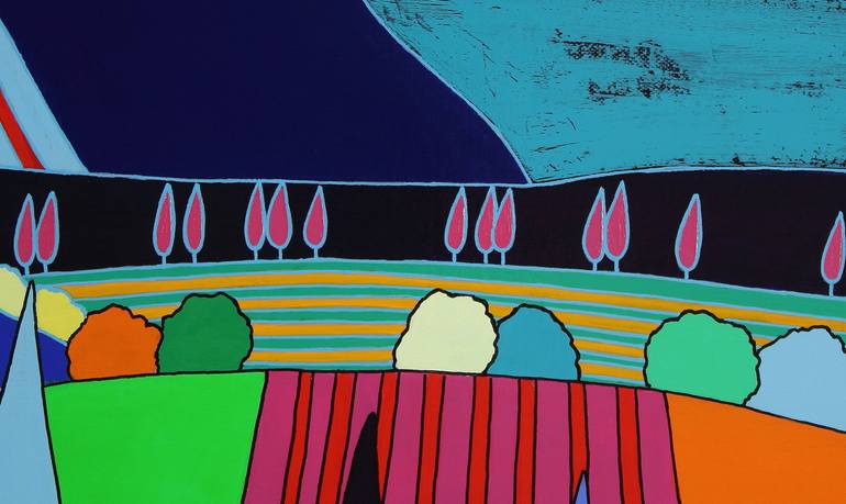 Original Abstract Landscape Painting by Sophia Heeres