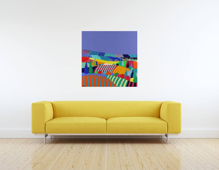 Original Abstract Landscape Painting by Sophia Heeres