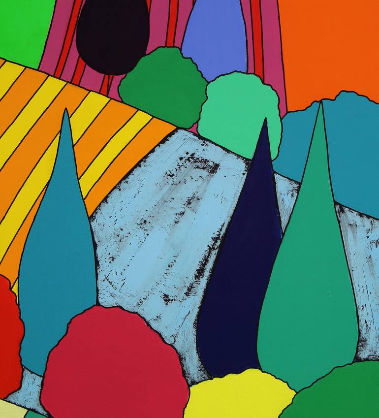 Original Abstract Landscape Painting by Sophia Heeres