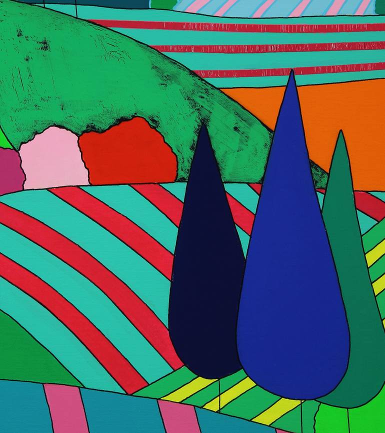 Original Abstract Landscape Painting by Sophia Heeres