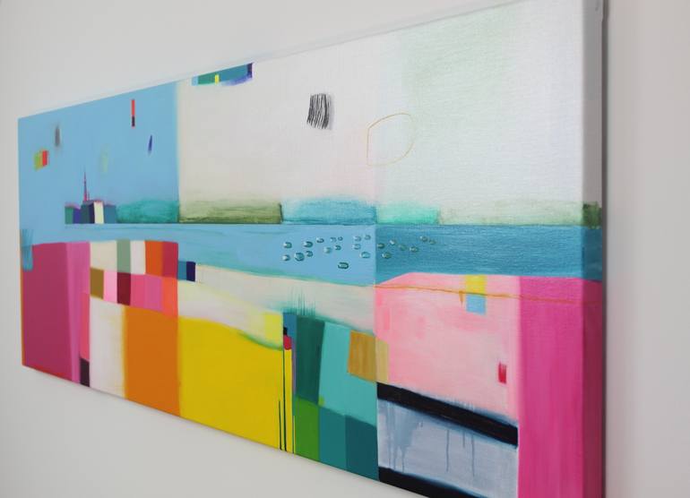Original Abstract Landscape Painting by Sophia Heeres