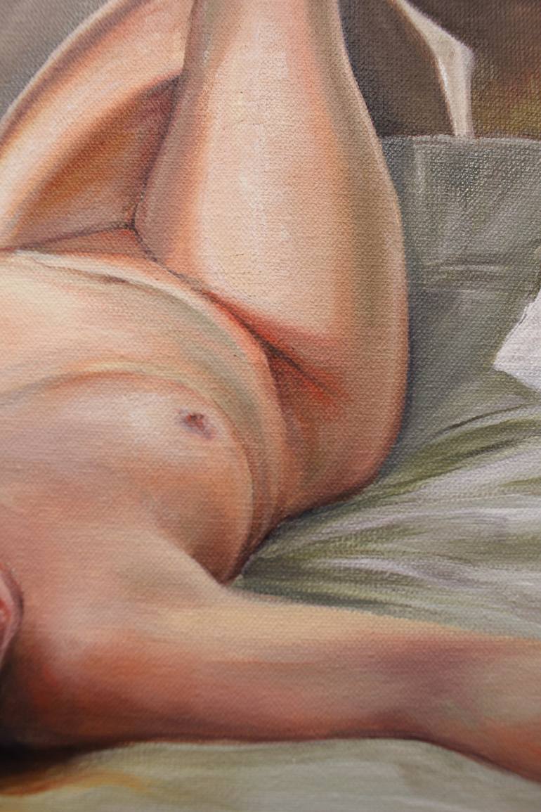 Original Impressionism Nude Painting by Sepideh Bagheri
