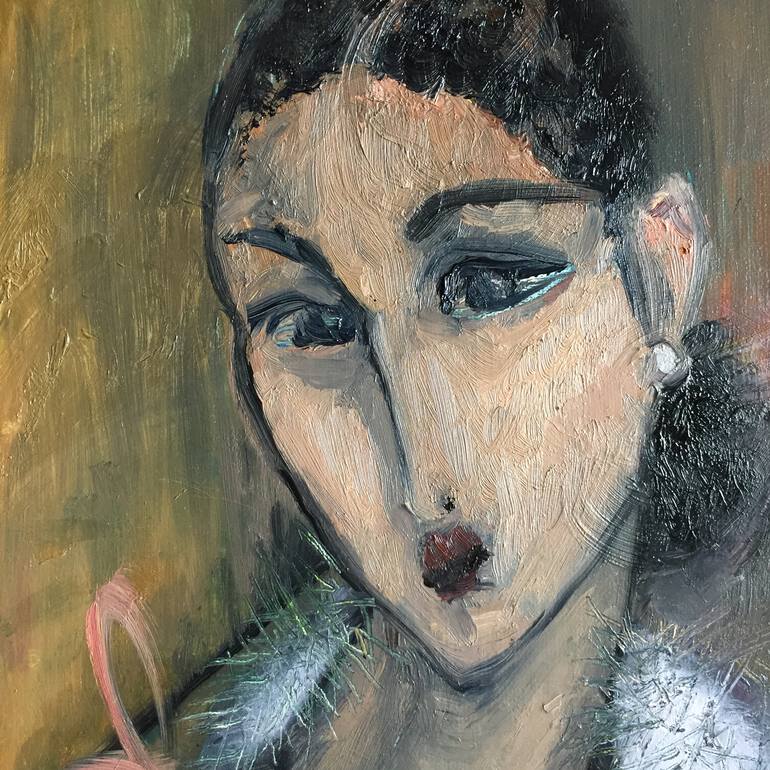 Original Portrait Painting by Liudmila Kilic