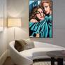 Large, original painting on canvas. Inspired by my imaginary conversations with Tamara Lempicka