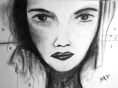 Print of Portrait Drawings by Angela Kasalia