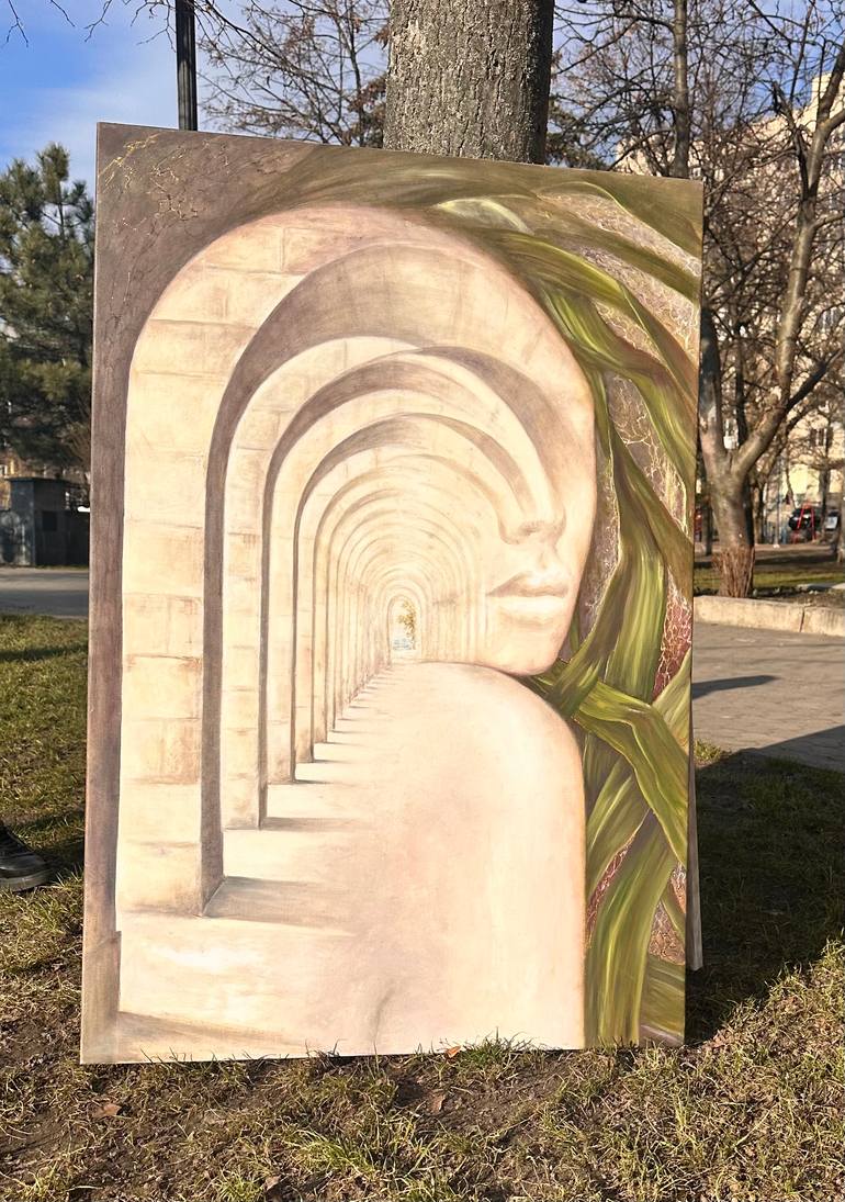 Original Abstract Fantasy Painting by Elena Khokhryakova