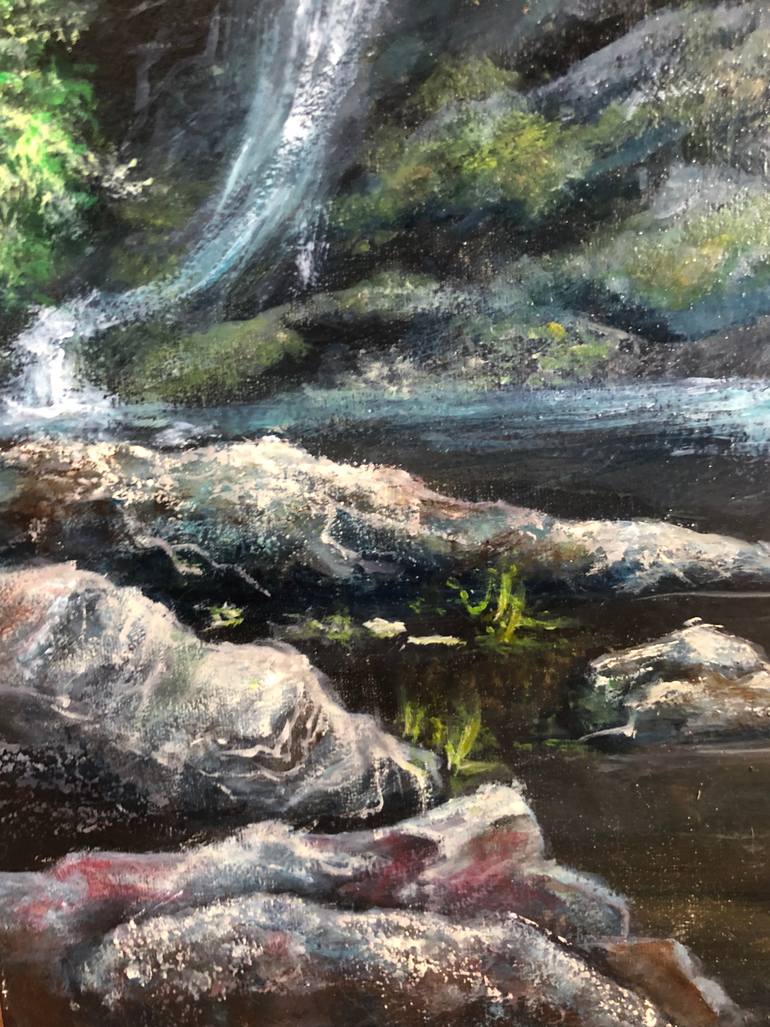 Original Impressionism Nature Painting by Elena Khokhryakova