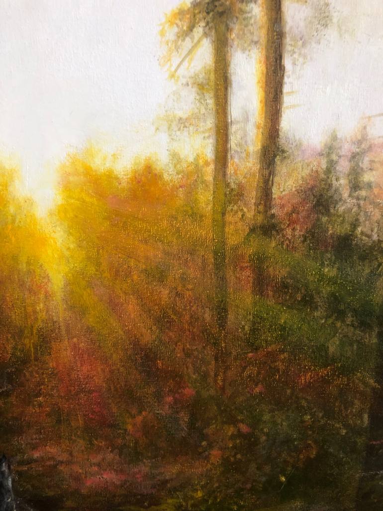 Original Impressionism Landscape Painting by Elena Khokhryakova