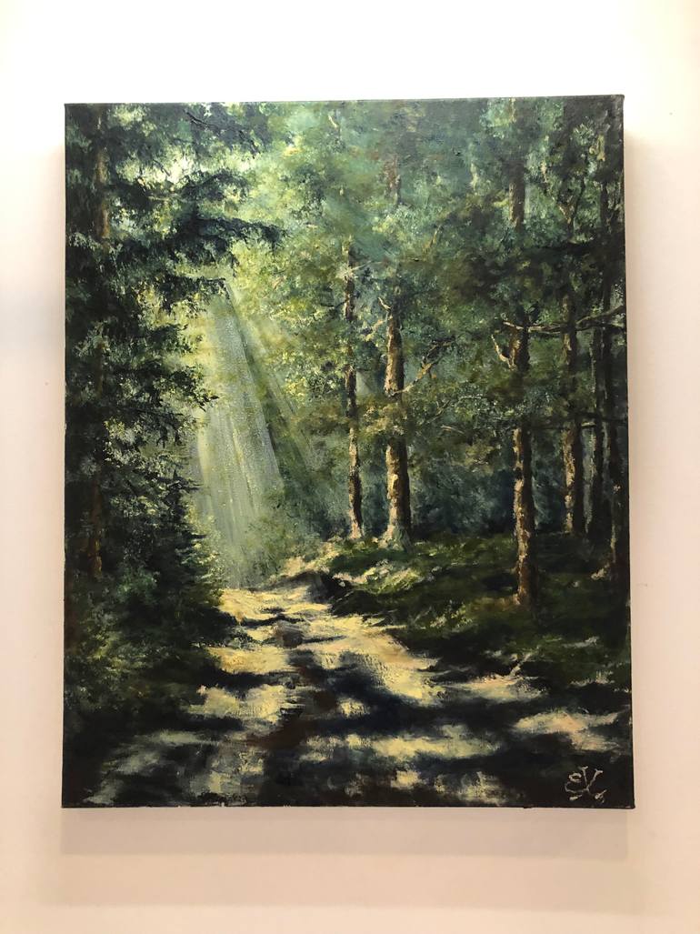 Original Impressionism Landscape Painting by Elena Khokhryakova
