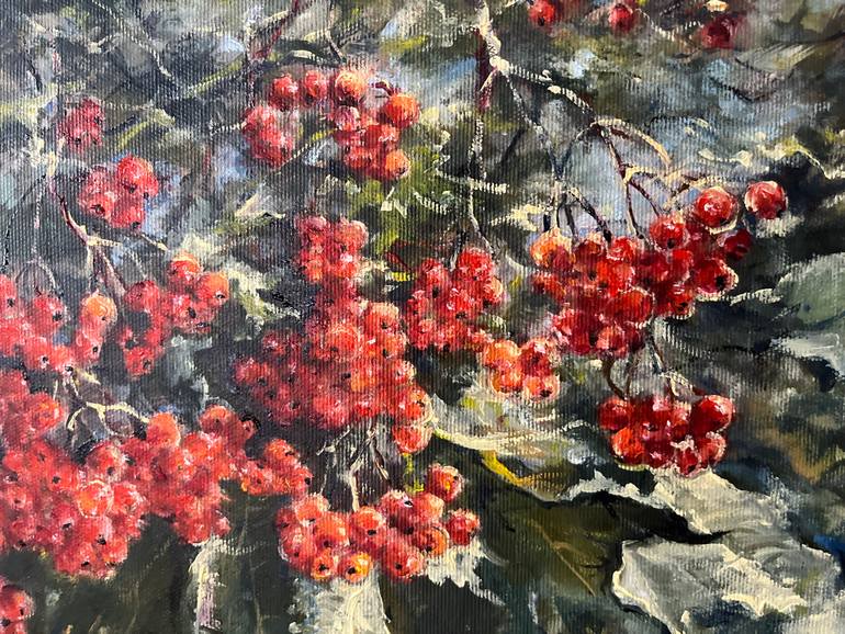 Original Abstract Expressionism Garden Painting by Elena Khokhryakova