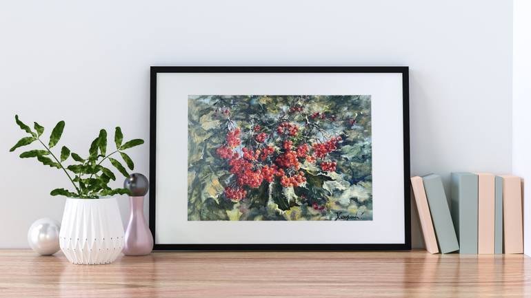 Original Abstract Expressionism Garden Painting by Elena Khokhryakova
