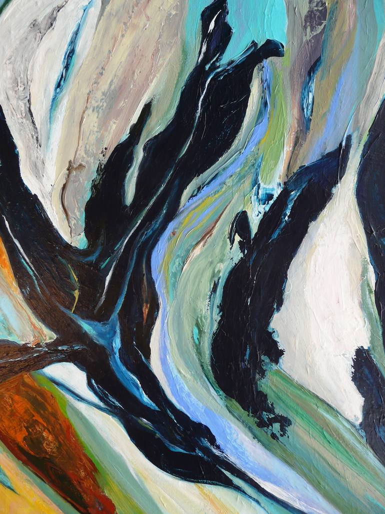 Original Abstract Expressionism Abstract Painting by Dorien Blok