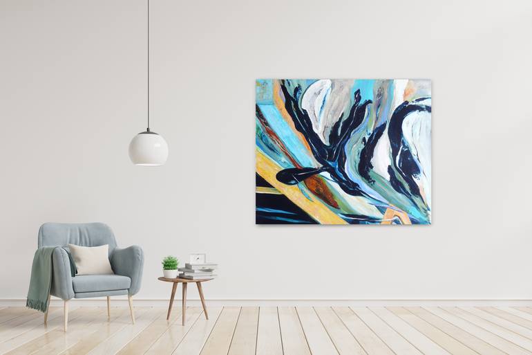 Original Abstract Expressionism Abstract Painting by Dorien Blok