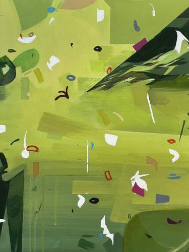 Original Abstract Expressionism Abstract Painting by Nick Psaroudakis